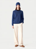 Kaschmir-Set aus Pullover und Mütze
