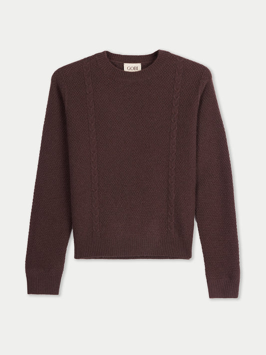 Kaschmir-Pullover mit Rundhals
