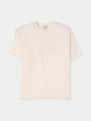 Kaschmir-T-Shirt mit Schleifendetail Weiß - Gobi Cashmere