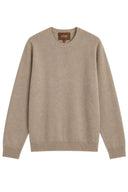 Schlichter Kaschmirpullover mit Rundhalsausschnitt