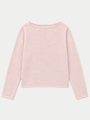 Kaschmirpullover mit U-Boot-Ausschnitt
