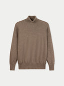 Damen Kaschmir Rollkragenpullover Taupe - Gobi Cashmere