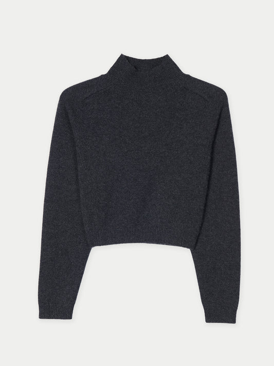 Kaschmirpullover Damen mit hohem Kragen kurz | GOBI Cashmere