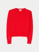 Kaschmir-Pullover mit Doppellkragen Fiery Red - Gobi Cashmere