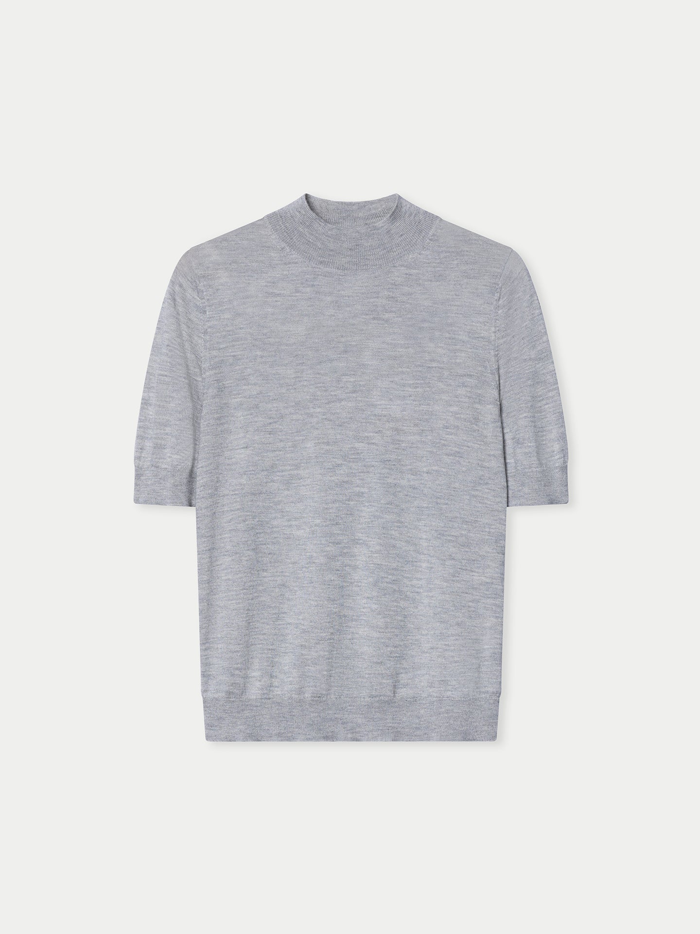 Kaschmir-Seiden-Shirt mit Stehkragen