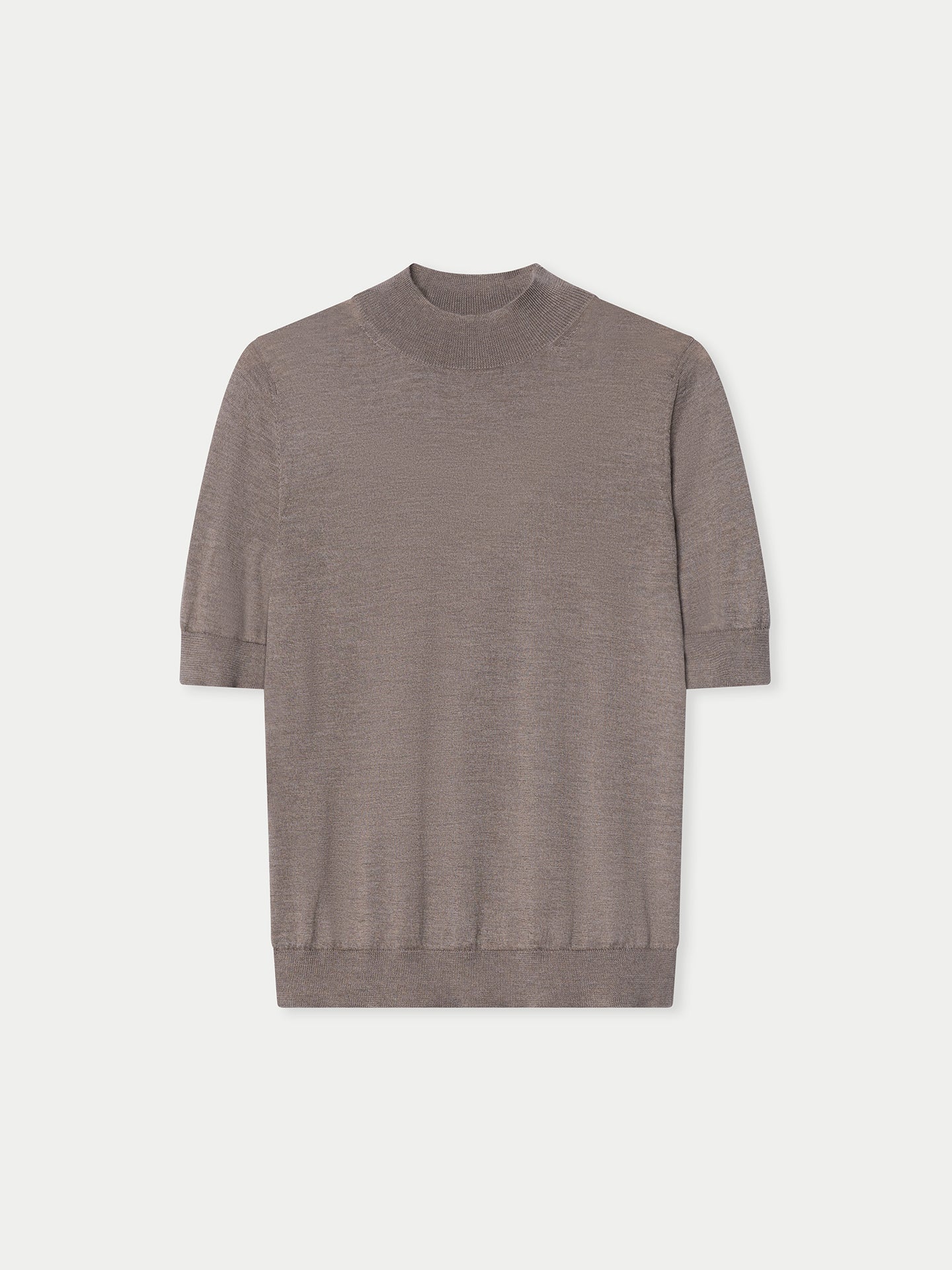 Kaschmir-Seiden-Shirt mit Stehkragen