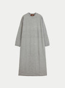 Lockeres Kaschmir-Maxikleid