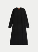 Lockeres Kaschmir-Maxikleid