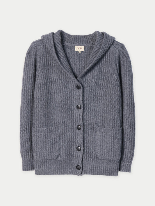 Kaschmir-Cardigan Damen mit breiten Schultern | GOBI