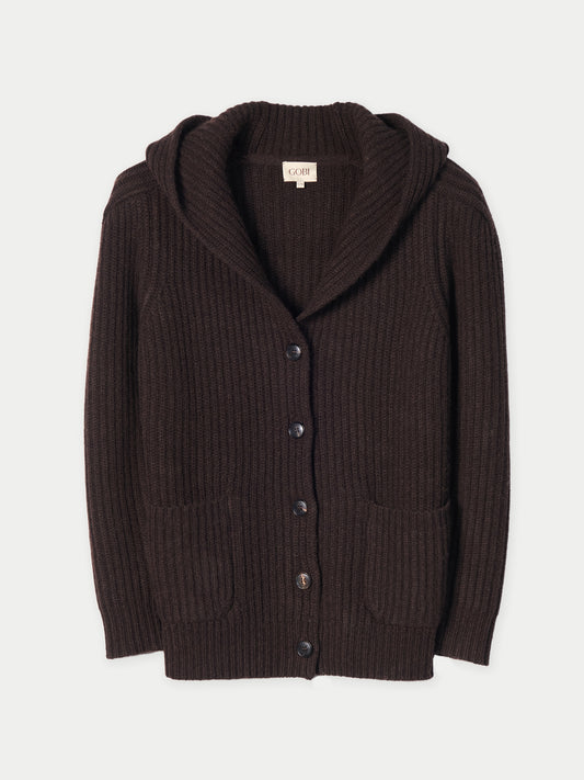 Kaschmir-Cardigan Damen mit breiten Schultern | GOBI