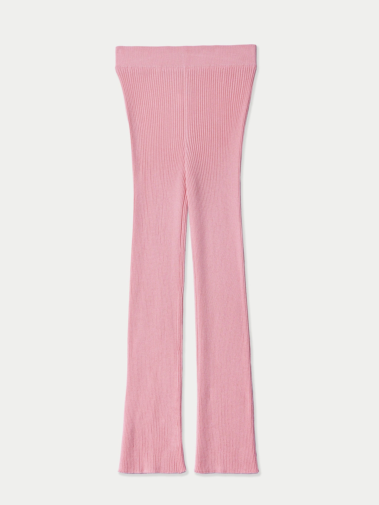 Rippenstrickhose aus Kaschmir Seide