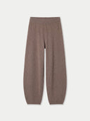 Kaschmir-Strickhose mit Tonnenbein