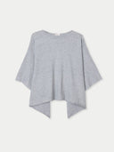 Timeless Kaschmir-Poncho mit Bootsausschnitt