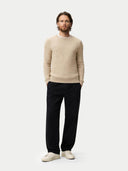 Herren Kaschmir-Pullover im Waffelstrick Warmes Gray - Gobi Cashmere #color_warmes-gray