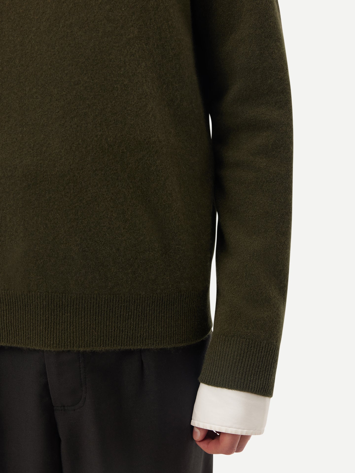 Basic Kaschmirpullover mit R-Ausschnitt