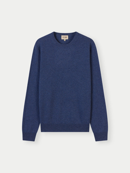 Basic Kaschmirpullover mit R-Ausschnitt
