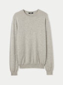 Basic Kaschmirpullover mit R-Ausschnitt DäMmerung Blau - Gobi Cashmere