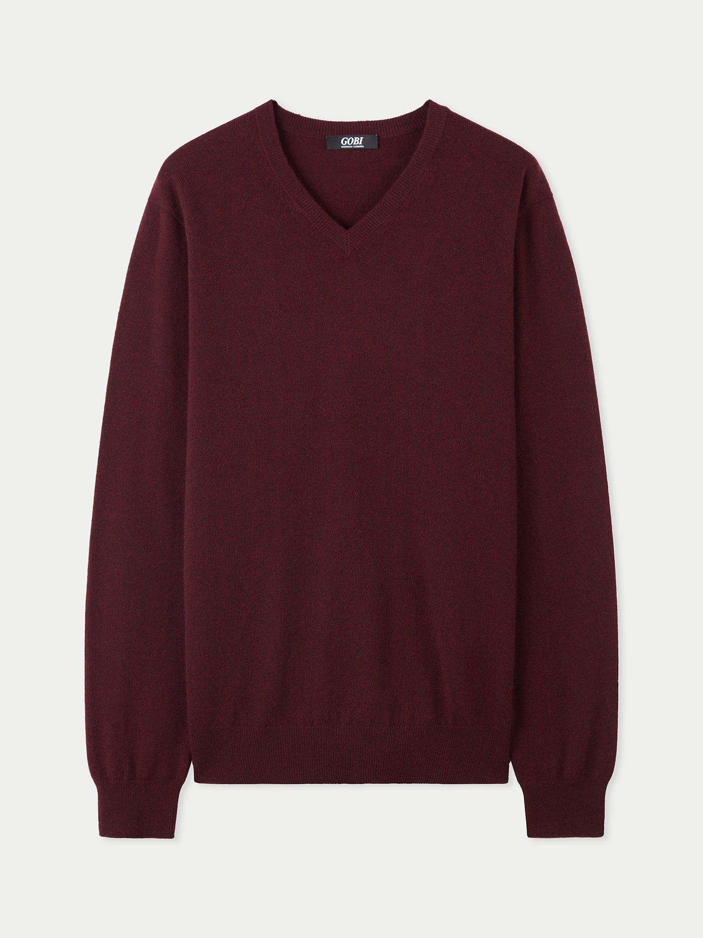 Basic Kaschmirpullover mit V-Ausschnitt