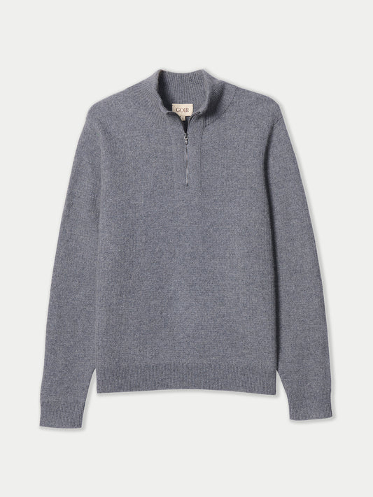 Herren Kaschmir-Pullover im Waffelstrick