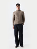 Herren Zwei-Toniger Full-Zip Kaschmir-Cardigan | GOBI