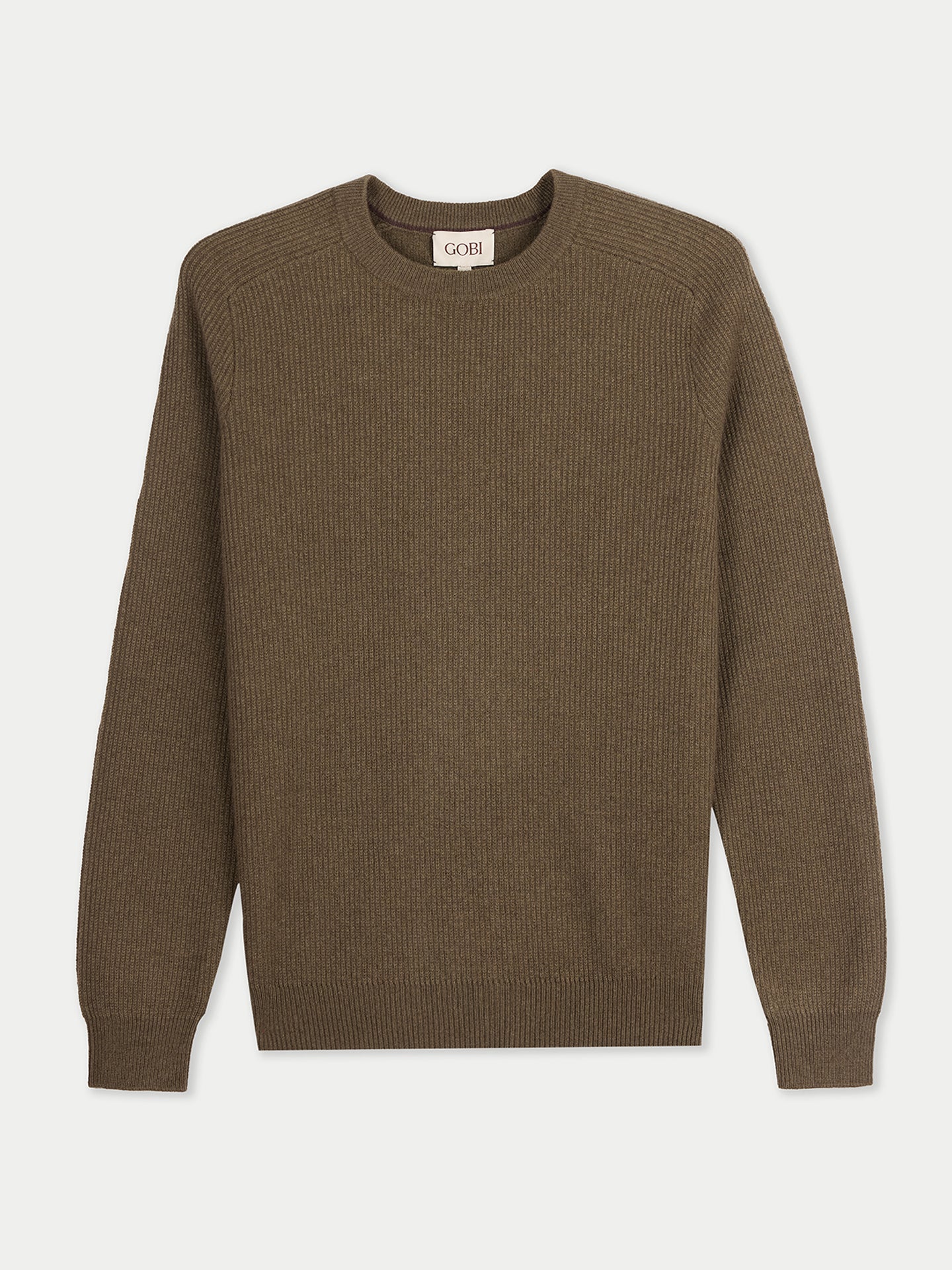 Herren Kaschmir-Pullover mit Rippenstrick