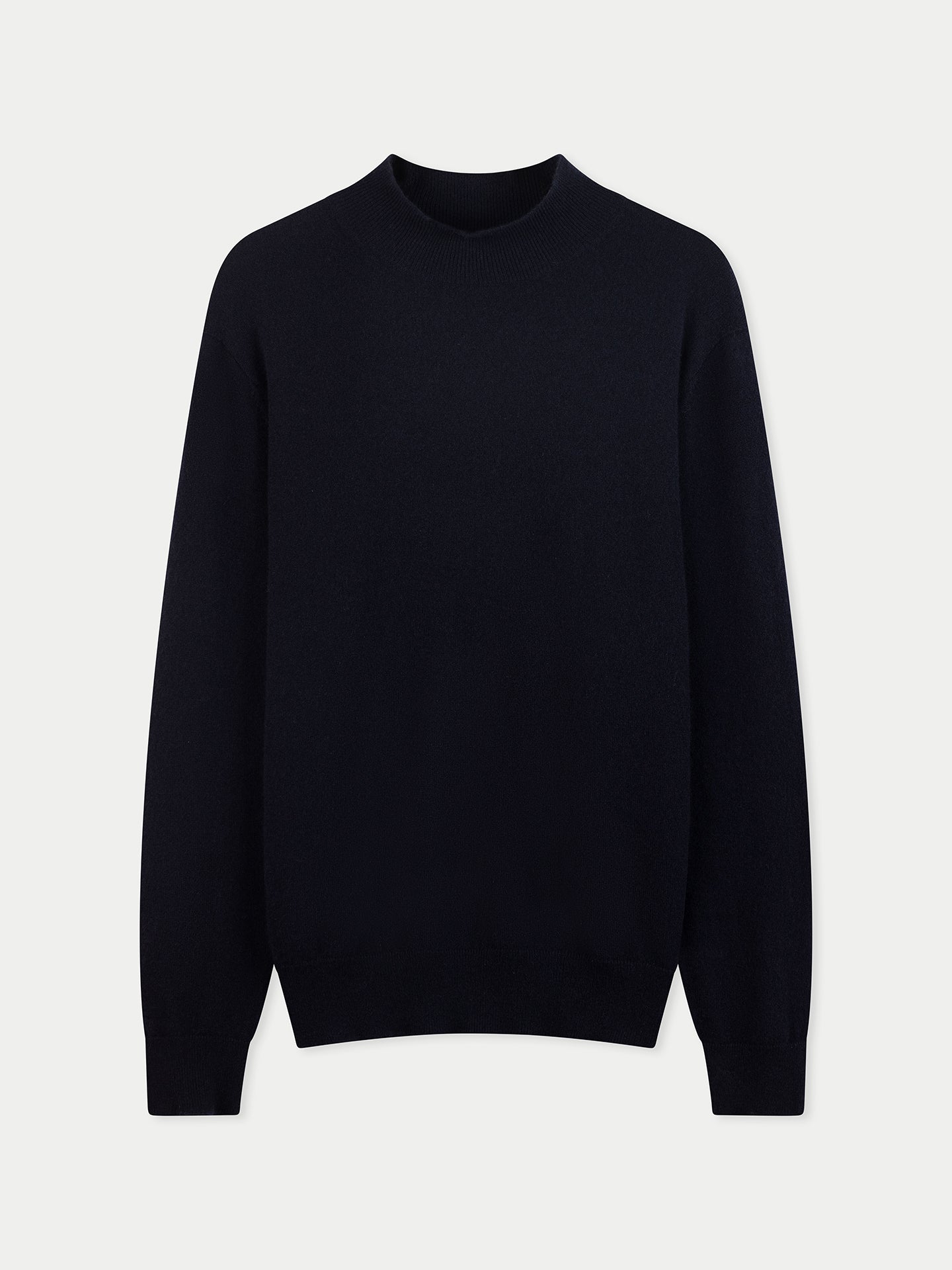 Zeitloser Kaschmirpullover mit Stehkragen