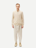 Herren Stehkragen Strickjacke Off White | GOBI Cashmere