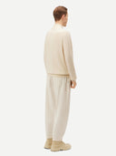 Herren Stehkragen Strickjacke Off White | GOBI Cashmere