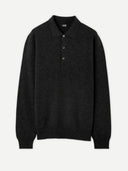 Basic Kaschmirpullover mit Polokragen Holzkohle - Gobi Cashmere
