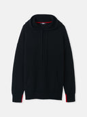 Herren Kaschmirpullover mit Kapuze Schwarz - Gobi Cashmere