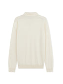 Herren Polohemd aus Kaschmir-Seide Marshmallow - Gobi Cashmere