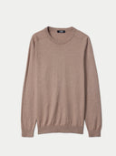 Pullover mit R-Ausschnitt aus Baumwoll-Seiden-Kaschmir-Mischung Timber Wolf - Gobi Cashmere #color_timber-wolf