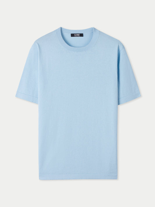 T-Shirt aus Baumwoll-Seiden-Kaschmir-Mischung