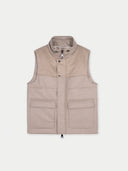 Kaschmirweste mit durchgehendem Reißverschluss Taupe - Gobi Cashmere