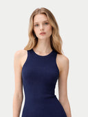 Geripptes Baumwoll-Seiden-Kaschmir-Top| GOBI Cashmere #ai-image