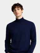 Herren Kaschmir-Seide Pullover mit Stehkragen
