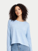Pullover mit Bootsausschnitt aus Baumwoll-Seiden-Kaschmir-Mischung