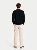 Basic Kaschmirpullover mit R-Ausschnitt