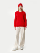Kaschmir-Set aus Pullover und Mütze