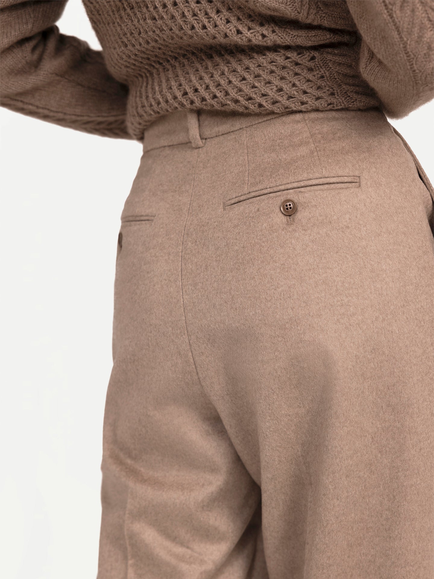 GOBI Cashmere weite Gürtel-Hose von  Designer Giorgio Spina - Gobi Cashmere