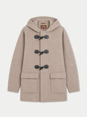 Dufflecoat aus Kaschmir mit Kapuze