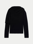 Damen Kaschmirpullover mit Schal | GOBI Cashmere