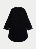 Kaschmirponcho mit Knopfleiste