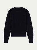 Damen Kaschmir-Cardigan mit Argyle | GOBI Cashmere #color_schwarz