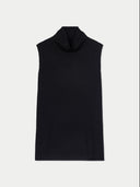Damen Kaschmir-Seiden Top mit hohem Kragen | GOBI Cashmere