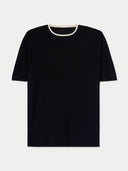 Herren Kaschmir-Seiden T-Shirt mit Doppelkragen | GOBI DE