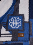 Kaschmirdecke mit Pferde-Jacquard | GOBI Cashmere