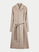 Kaschmir-Wickelmantel Mit Gürtel Taupe - Gobi Cashmere