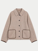 Kaschmir Wendejacke mit Hemdkragen