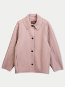 Kaschmir-Meltonjacke mit Ovalärmeln